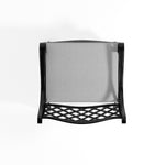 2-piece Retro Cast Aluminium Garden Chair Set Including Cushion | Black