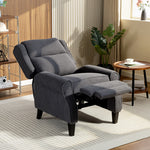 Recliner Armchair, Fabric Recliner Chair | Charcoal Grey