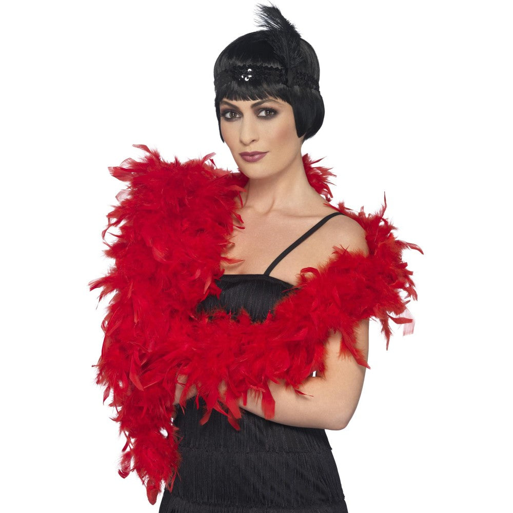 Deluxe Feather Boa | Red