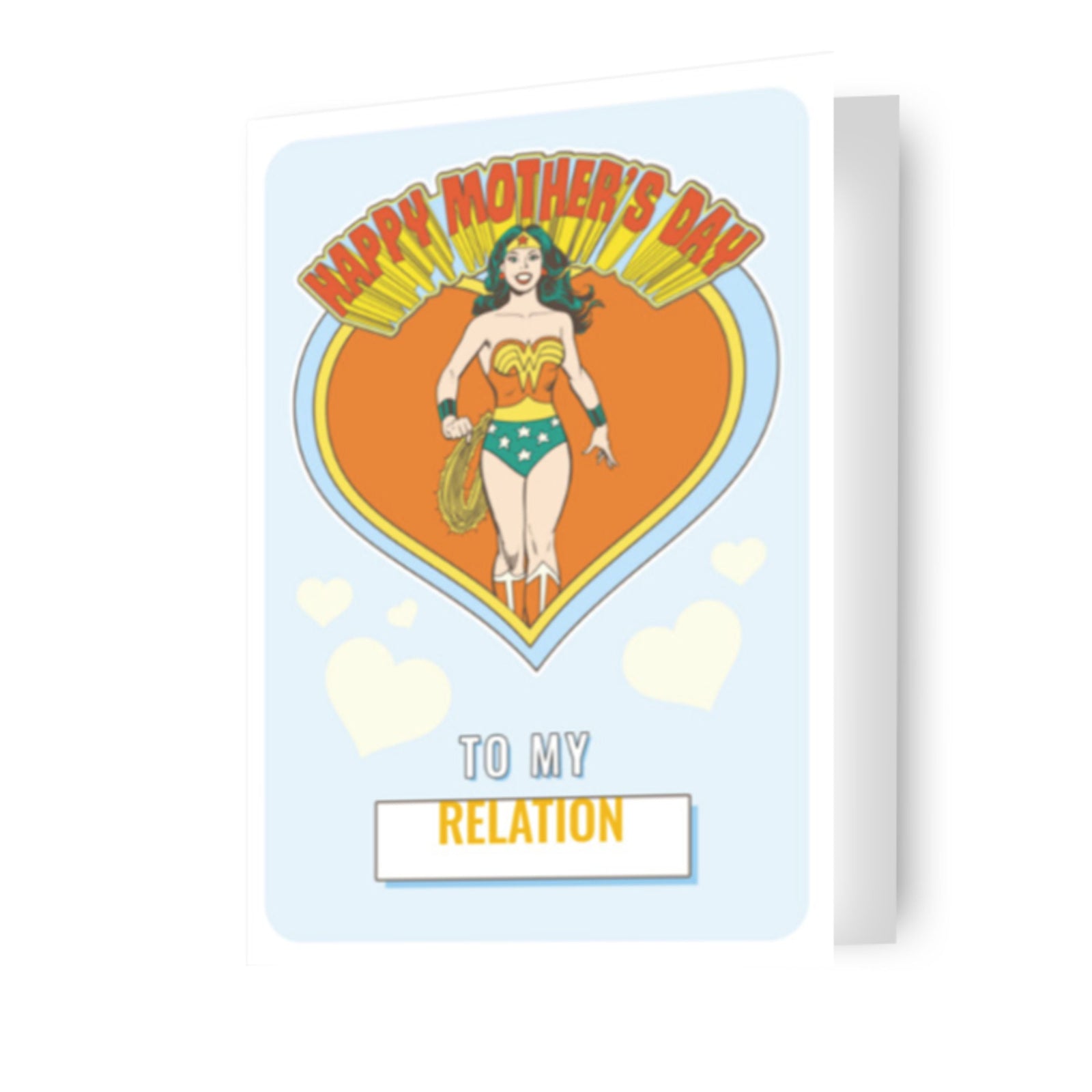 Wonder Woman Mother's Day Personalised Card 'to My ...' Official Product