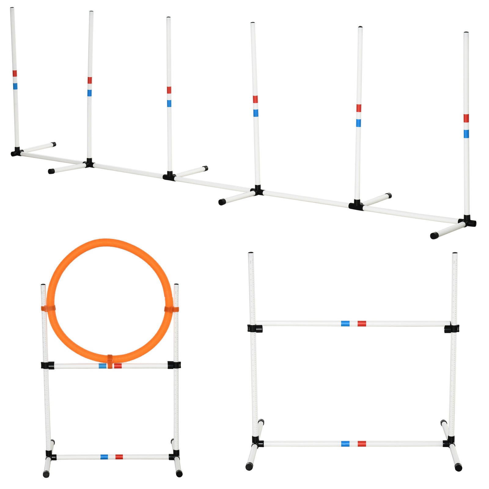 3-piece Suit Agility Set For Dog Training Exercise Adjustable Obedience