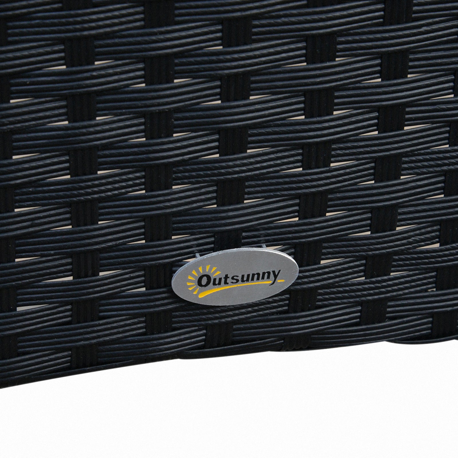 7pc Rattan Garden Furniture Dining Set Wicker Conservatory | Black