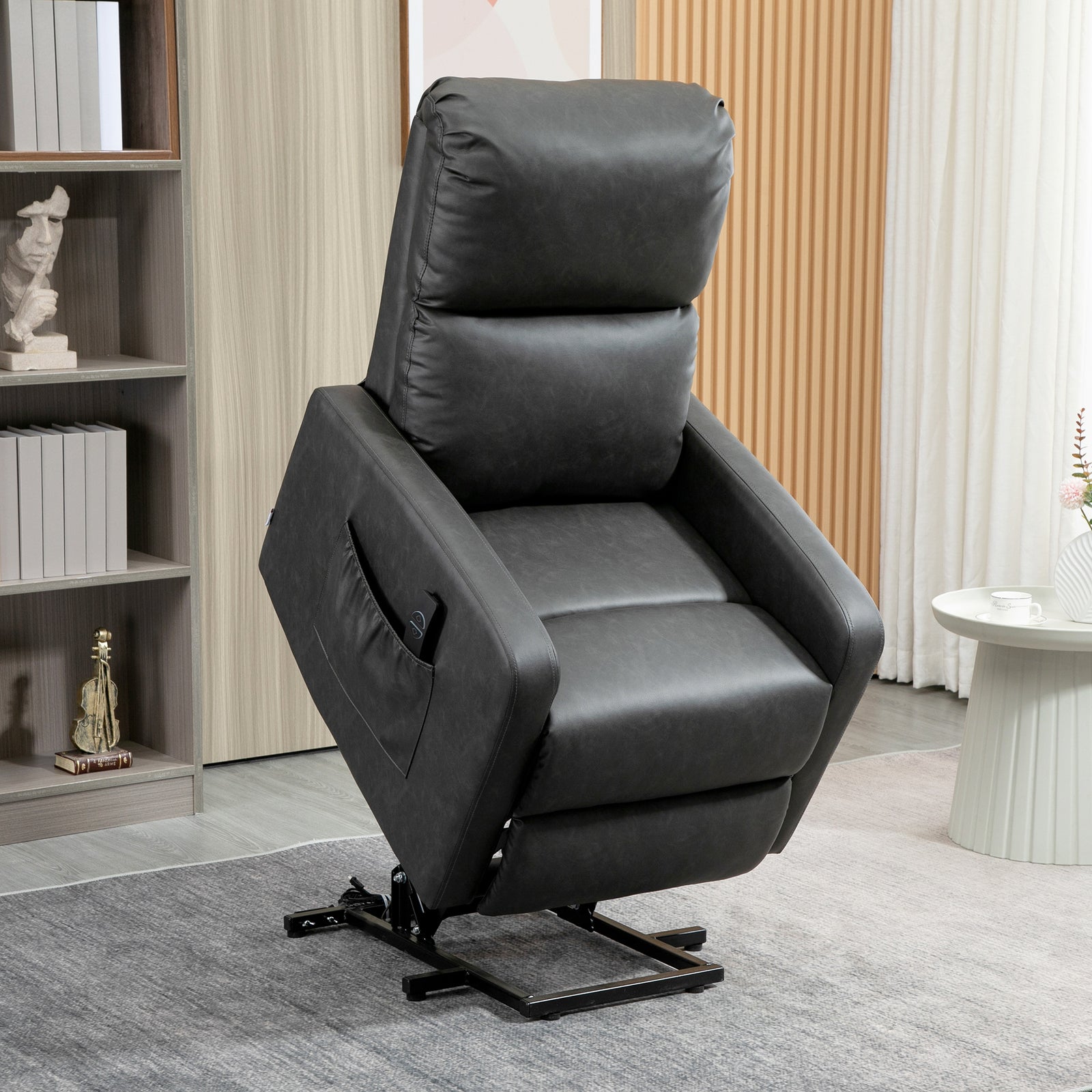 Riser Recliner Lift Chair Living Room Grey