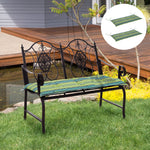 2 Pieces Replacement Cushions For Garden Bench, With Strips | Green