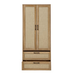 2-door Wardrobe With 2 Drawers | Natural