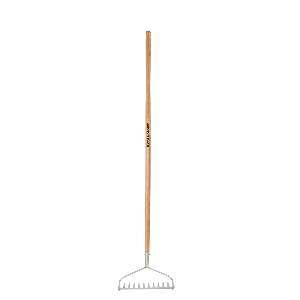 Garden Life Lightweight Stainless Steel Soil Rake 12-tine, 130 Cm Ash Handle | 160cm