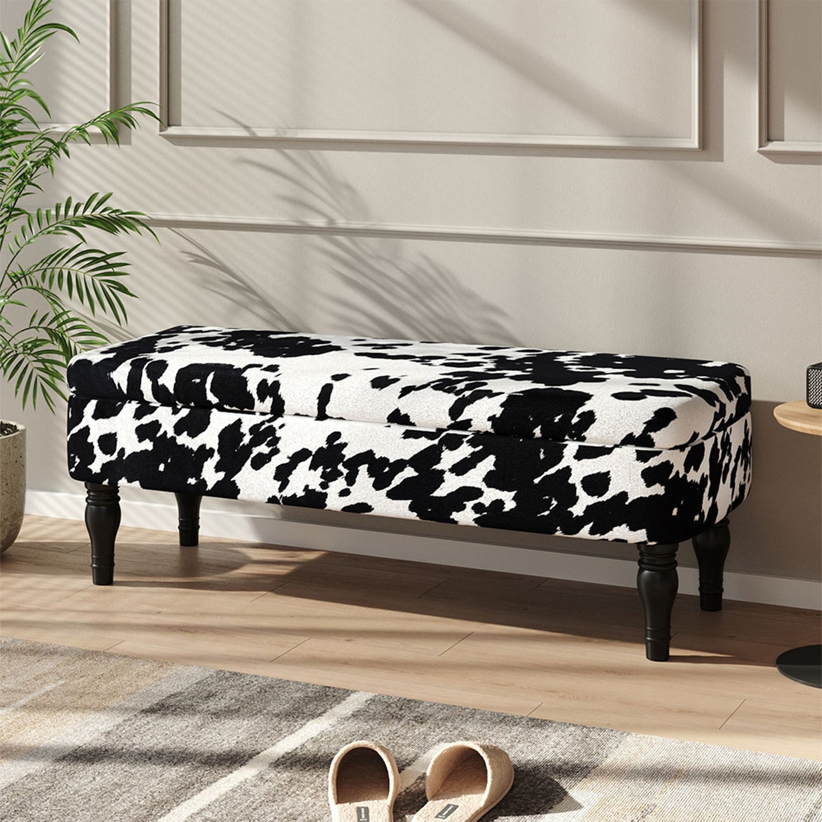 Breeins Elegant Upholstered Storage Bench