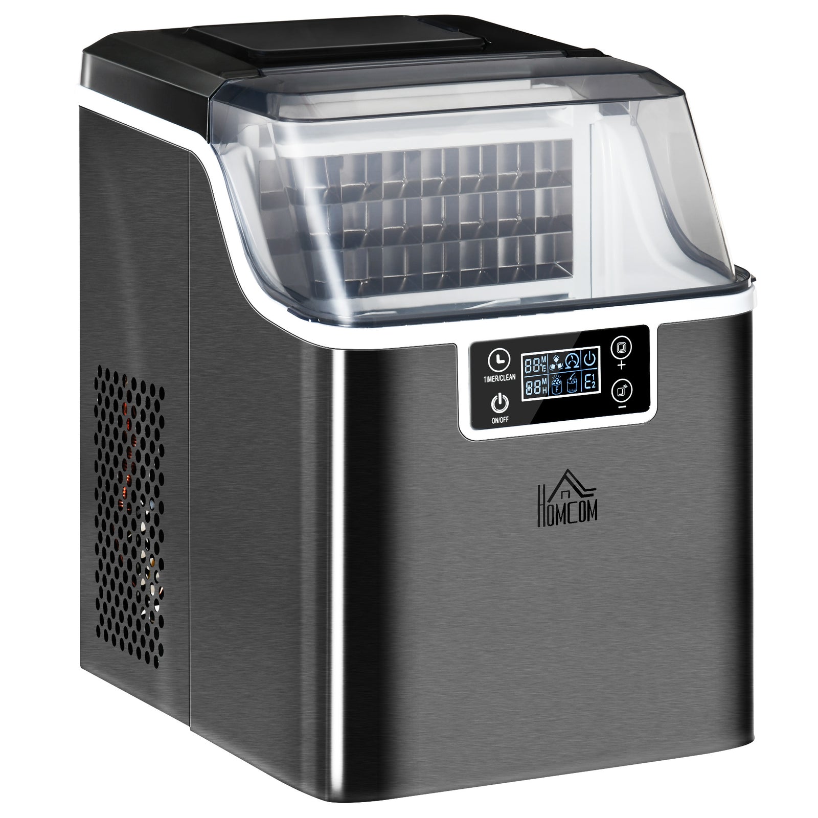 Ice Maker Machine Counter Top Ice Cube Maker 20kg In 24 Hrs | One Size | Black