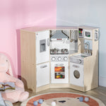 Corner Kids Kitchen W/ Sound Light, Phone, Microwave, Oven
