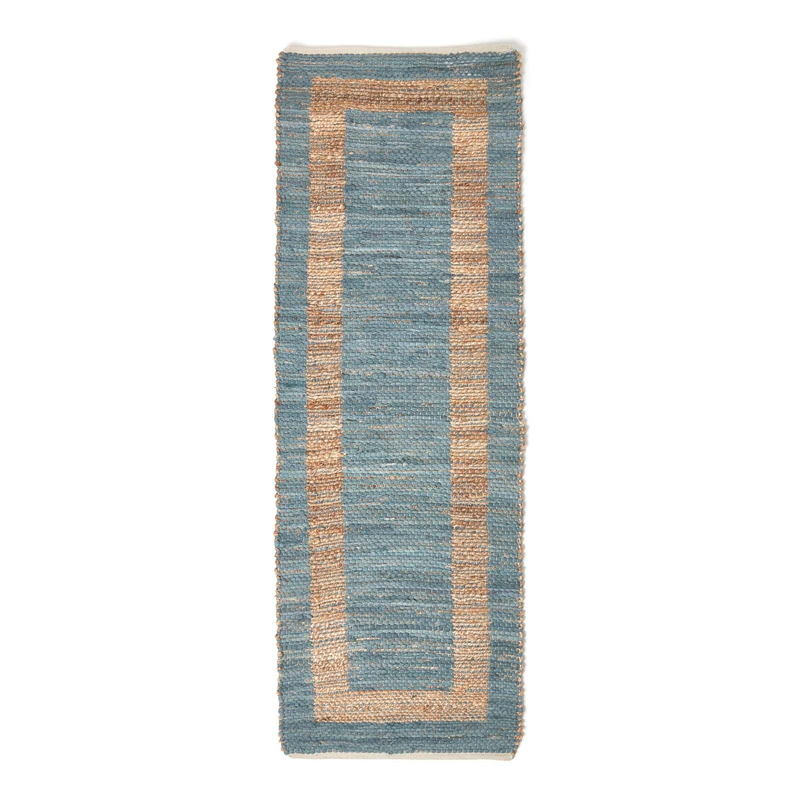 Veranda Grey And Nude Hemp Chindi Rug | 200cm | Grey