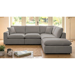 Cotleigh Reversible 5-piece Modular Corner Sofa | Grey
