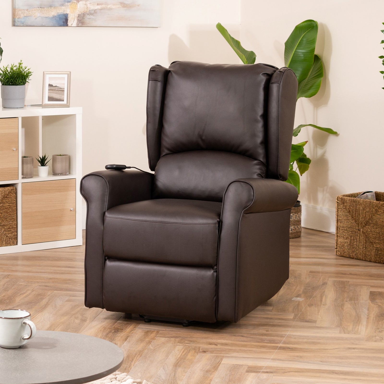 Corcoran Electric Riser Recliner With Massage And Heat | Brown