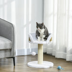 Cat Tree Tower Activity Centre With Scratching Posts | White