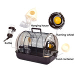 Crystal Hamster Cage Basic Outdoor Cage For Viewing Pet Cages | Coffee