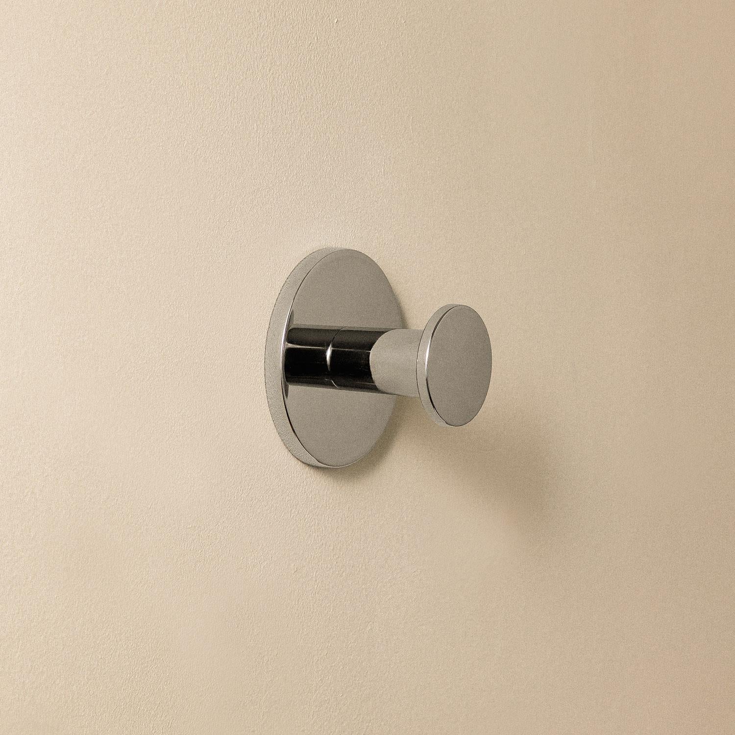 Towel Hook, Robe Hook, Coat Hook, Chrome, Stick-on, Duo Round Collection