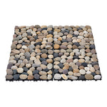 6pcs Interlocking Natural Stone Deck Tiles, 30x30cm Square Outdoor Patio Flooring, Durable Garden Pathway & Poolside Tiles | Natura