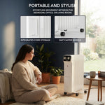 Oil-filled Electric Radiator 2500w, Adjustable Thermostat, 3 Settings | White