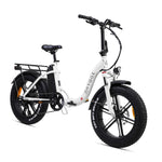 Vester Step 2025 Folding Bike - Fat Tyre E-bike | White