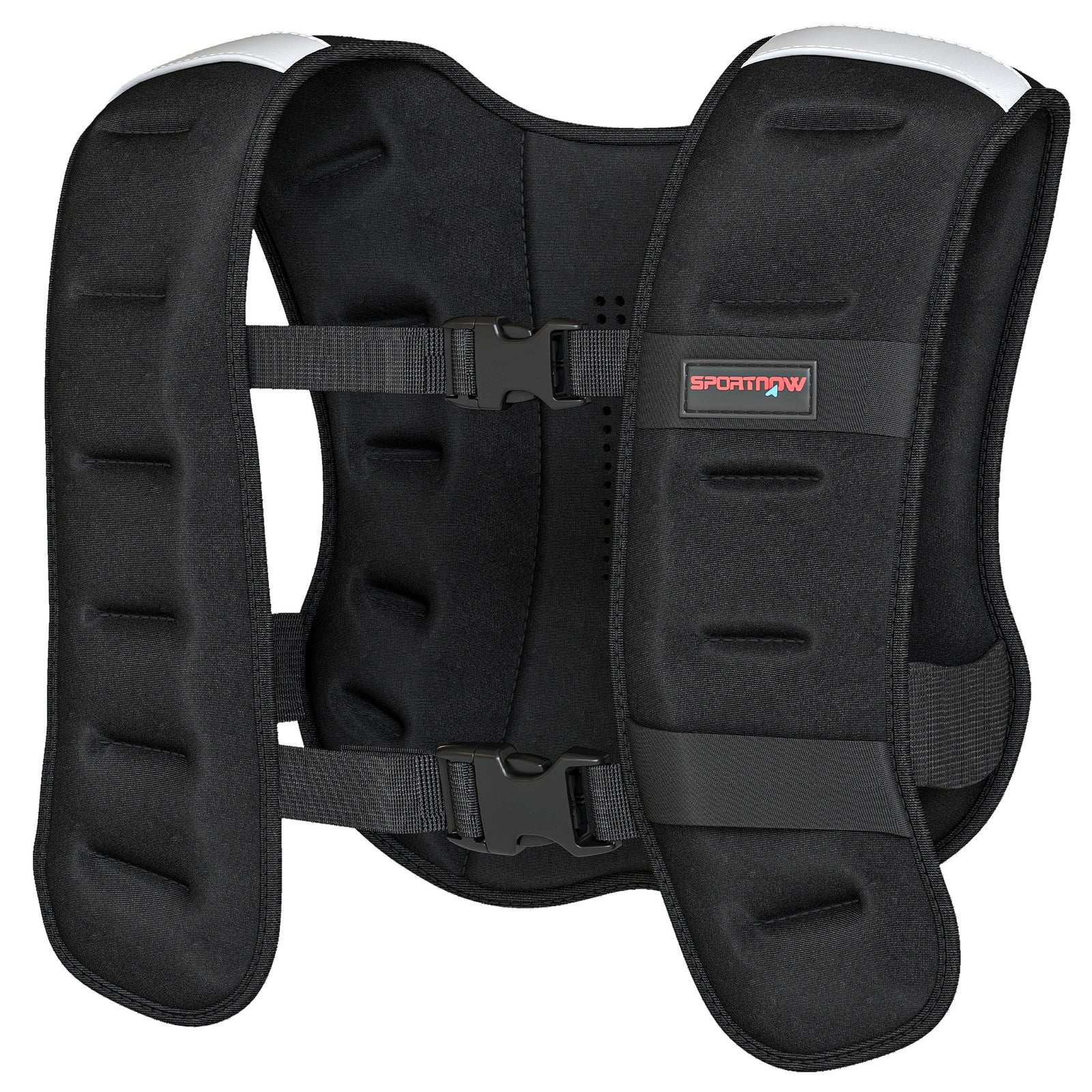Weighted Vest With Adjustable Straps And Strips | 10kg | Black