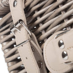 Wicker 40cm Antique Wash Picnic Basket | Gray