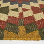 Lucea Orange & Blue Kilim Wool Rug | 180cm x 90cm | Orange
