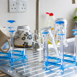 Retractable Cup Drying Rack Adjustable Glass & Mug Drainer Non-Slip Base