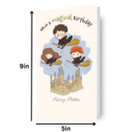Harry Potter Cartoon Birthday Card Official Product