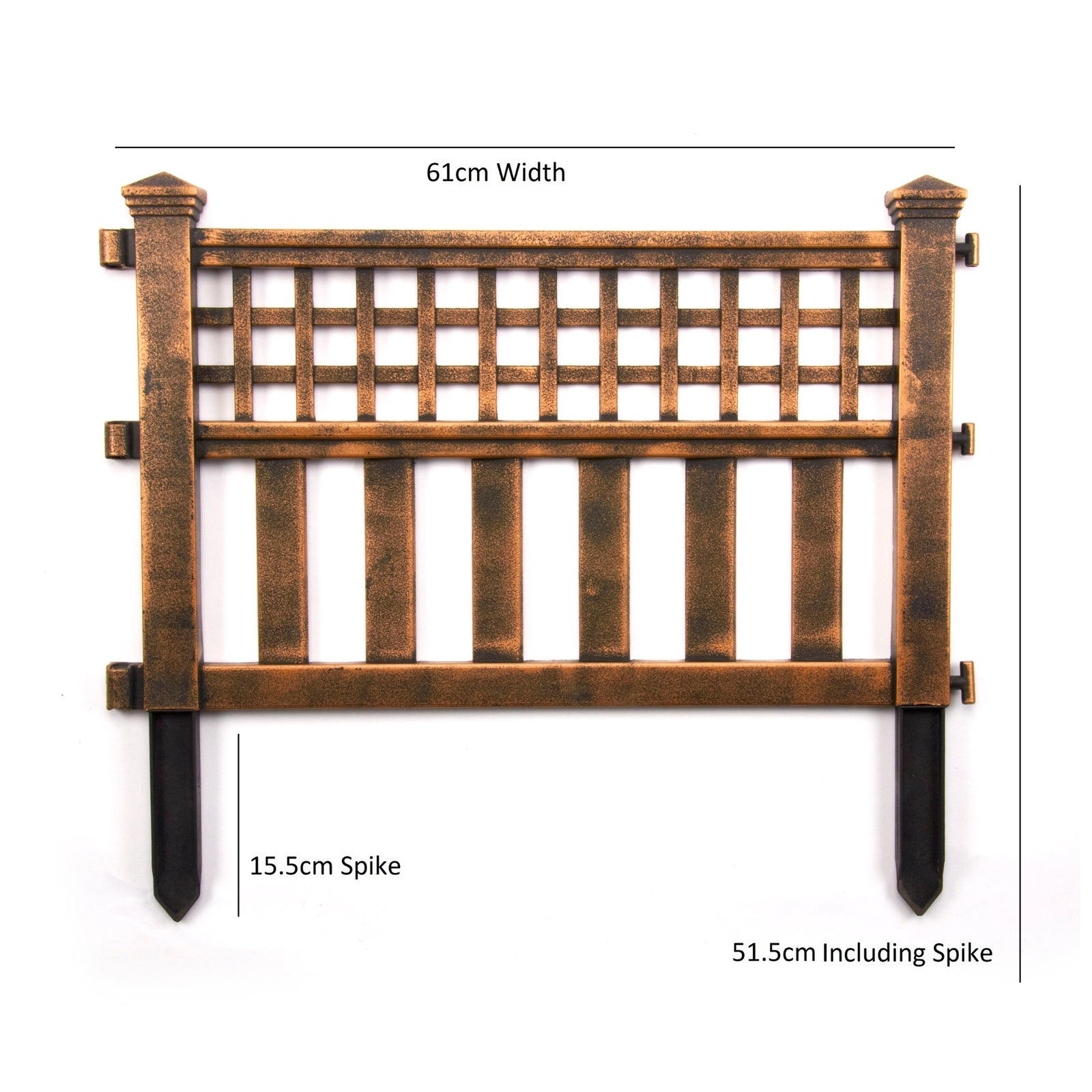 Bronze Finish Garden Border Fence Panels