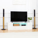 Tv Unit For Tvs Up To 60" With Led Lights | White