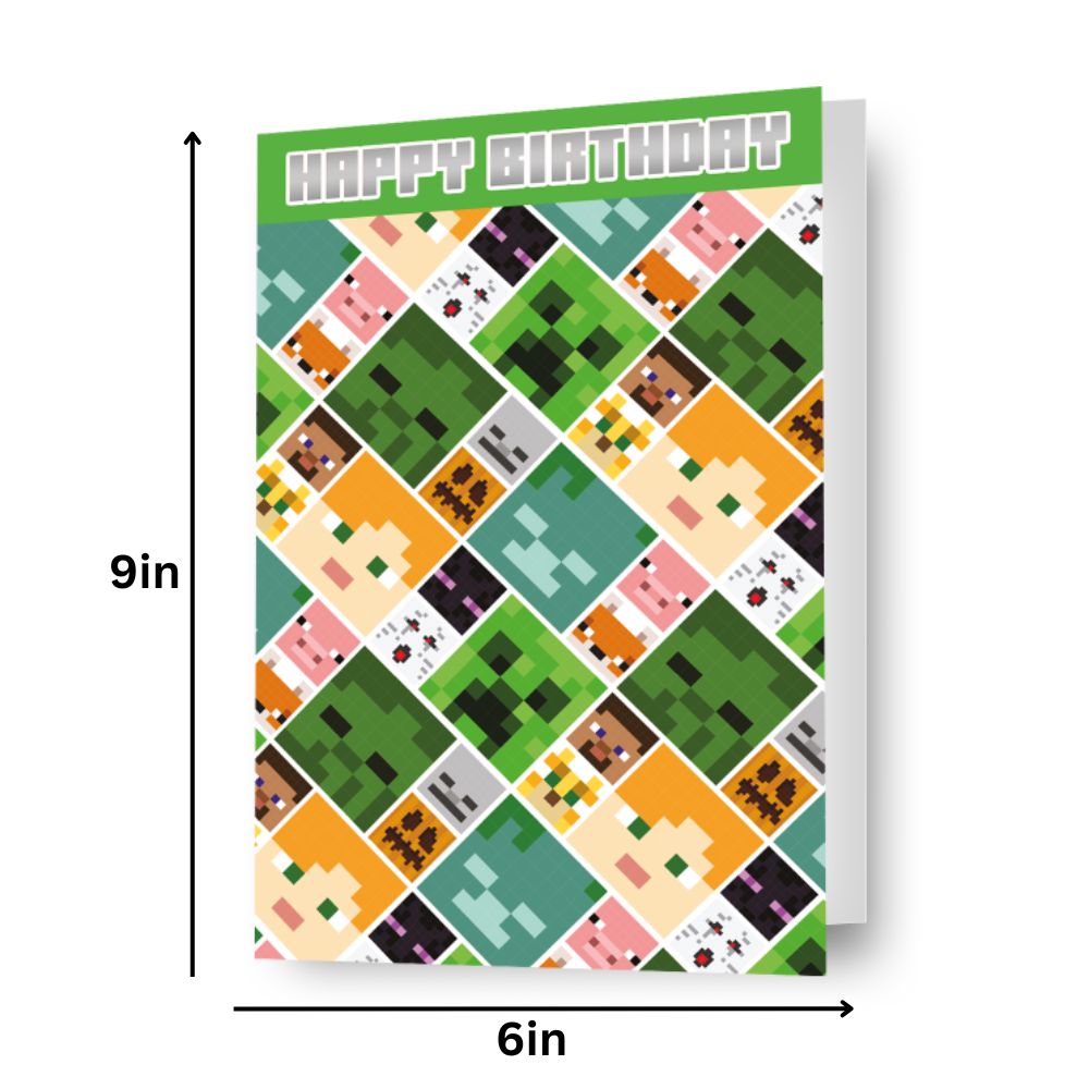 Minecraft Happy Birthday' Card Official Product