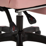 Rgonomic Gaming Chair With Adjustable Height & Backrest Office Computer Chair With Footrest And Pillow | Pink