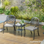 Outsunny Light Grey Square Chair Cushions