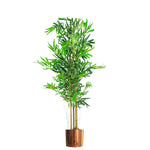 120cm Realistic Artificial Bamboo Plants Trees With Copper Metal Planter
