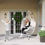 Hanging Egg Chair Set | Light Grey