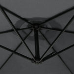 Cantilever Parasol & Square Base | Grey
