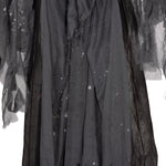 Winged Grim Reaper Animatronic Prop W/ Light Up Eyes, For Haunted House