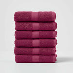 Turkish Cotton 500gsm Towel | Hand Towel | Burgundy
