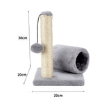 Cat Scratching Post With Toys And Tunnel
