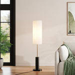 127cm Height E27 1-light Fabric Lampshade Floor Lamp With Foot Switch