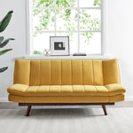 Scandinavian Click Clack Sofa Bed - Double | Yellow