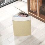 55l Laundry Hamper With Removable Washable Liner Bag | Natural