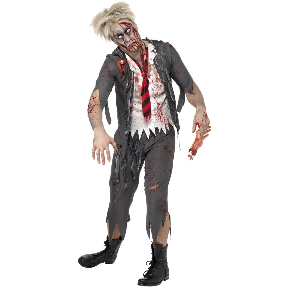 Zombie Schoolboy Adult Men's Costume | Medium