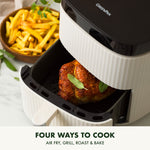 Silhouette Xl Air Fryer With 5l Capacity, Pfas-free Non-stick Coating | Cream