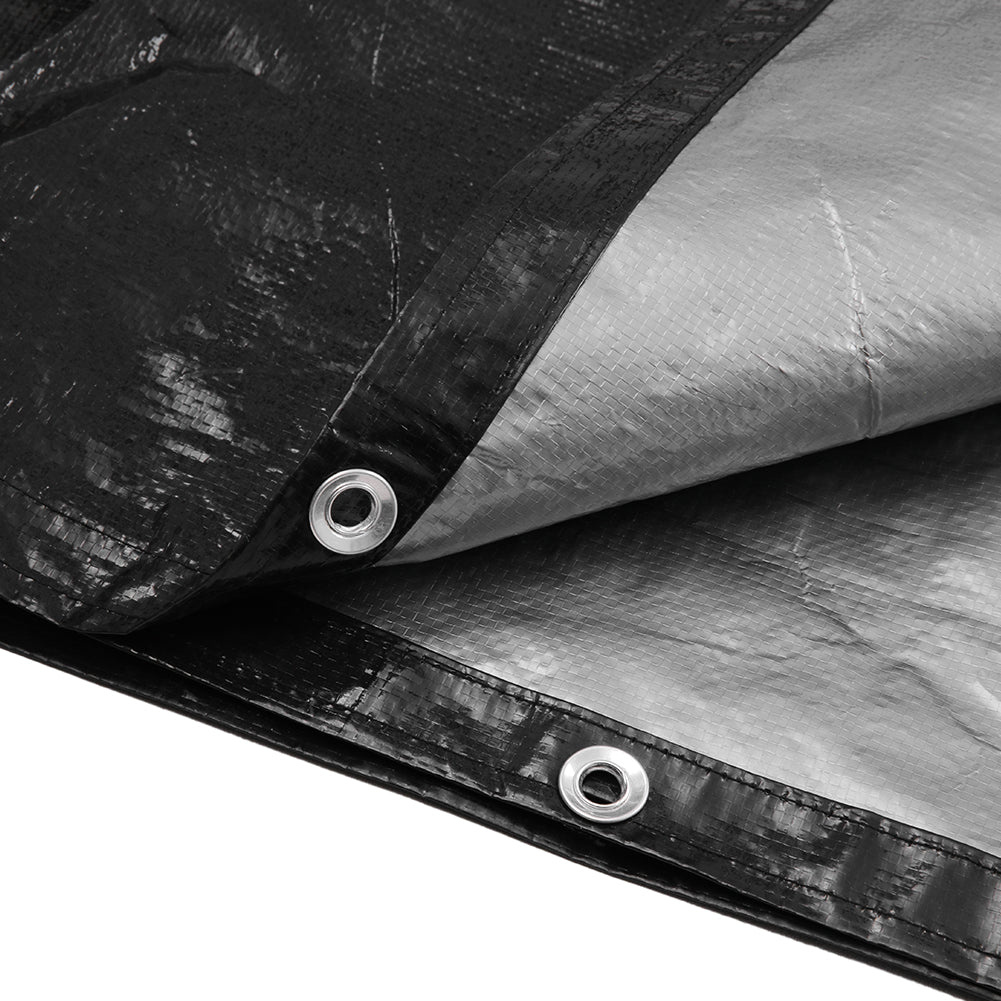Firewood Rack With Rain Cover Outdoor Galvanised Steel Storage | Small | Black