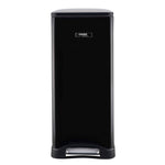 Slimline Dual Compartment Pedal Bin 50l | 50l | Black