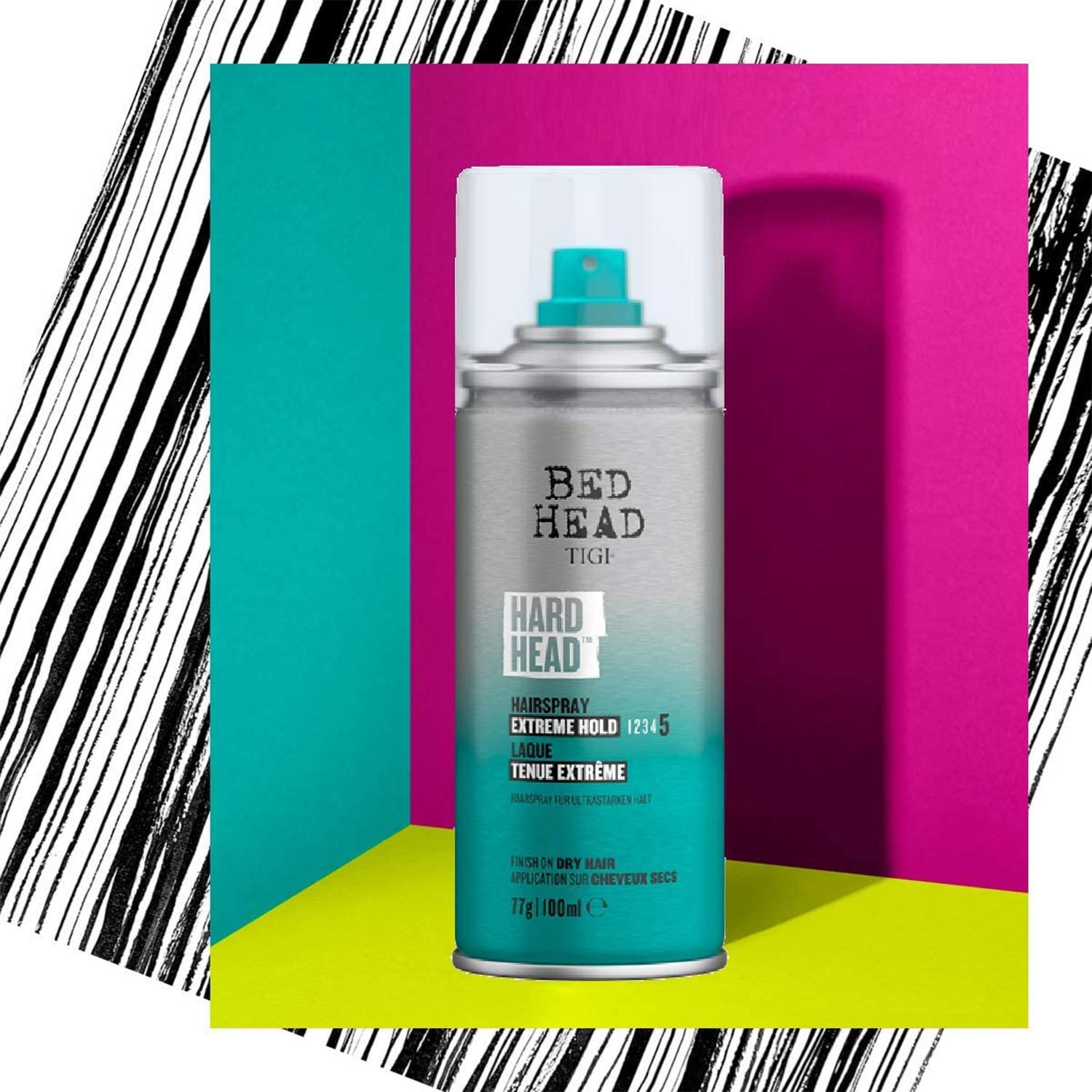 Hard Head Hairspray For Long-lasting Extreme Hold, 100 Ml