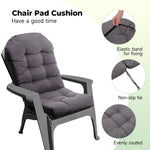 Outdoor Waterproof Tufted Swing Seat Cushion | Dark Gray