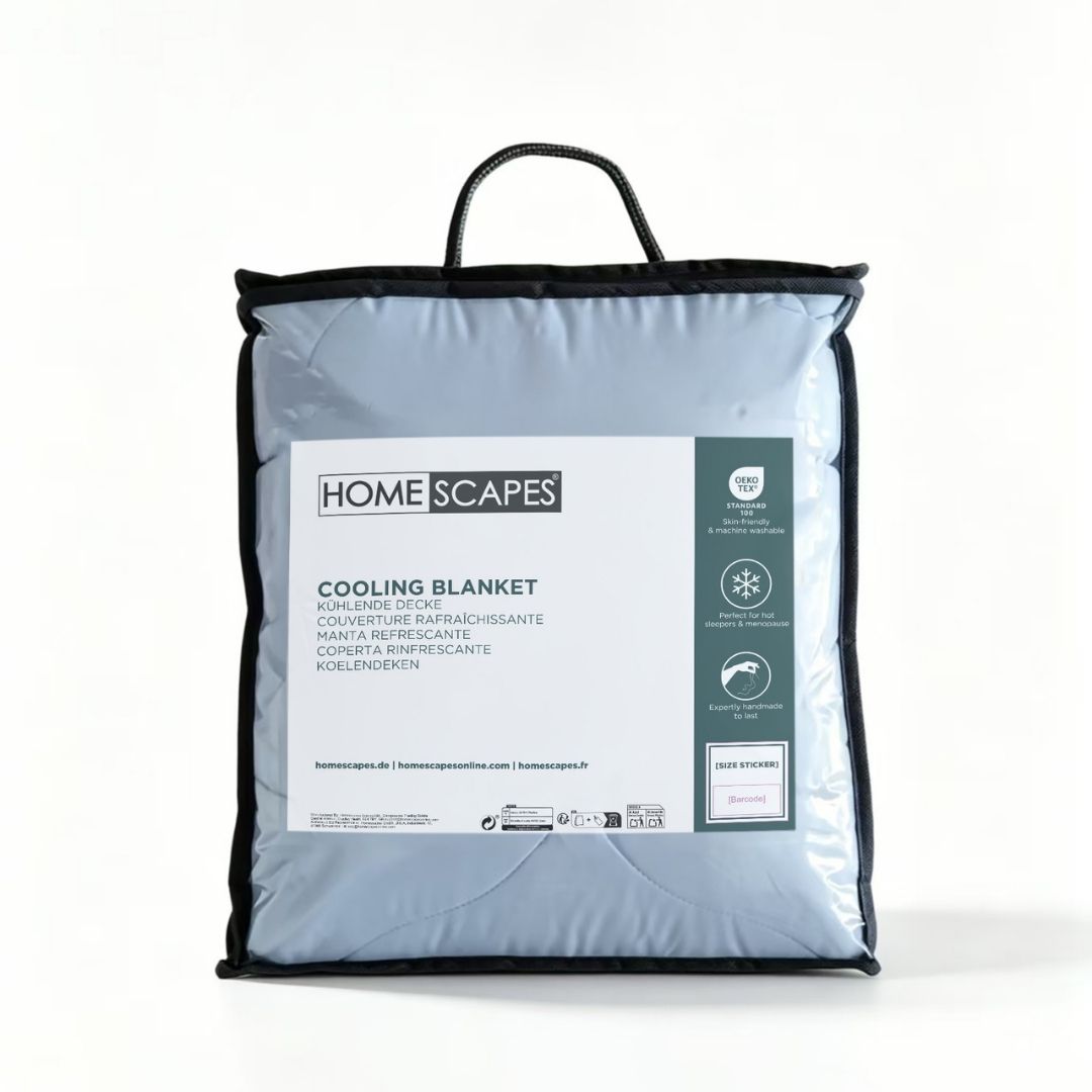 Cooling Blanket, Summer Coverless Duvet | EU Single | Blue