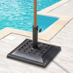 9kg Square Parasol Base, Bronze