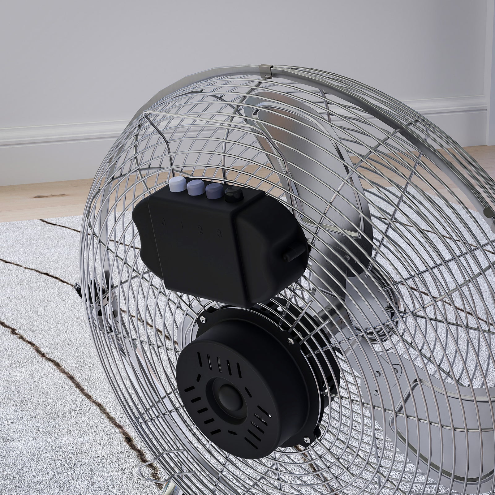 Metal Desk Fan, Electric Table Fan With 3 Speed Settings